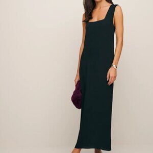 Reformation Vea Dress Black - Size 2